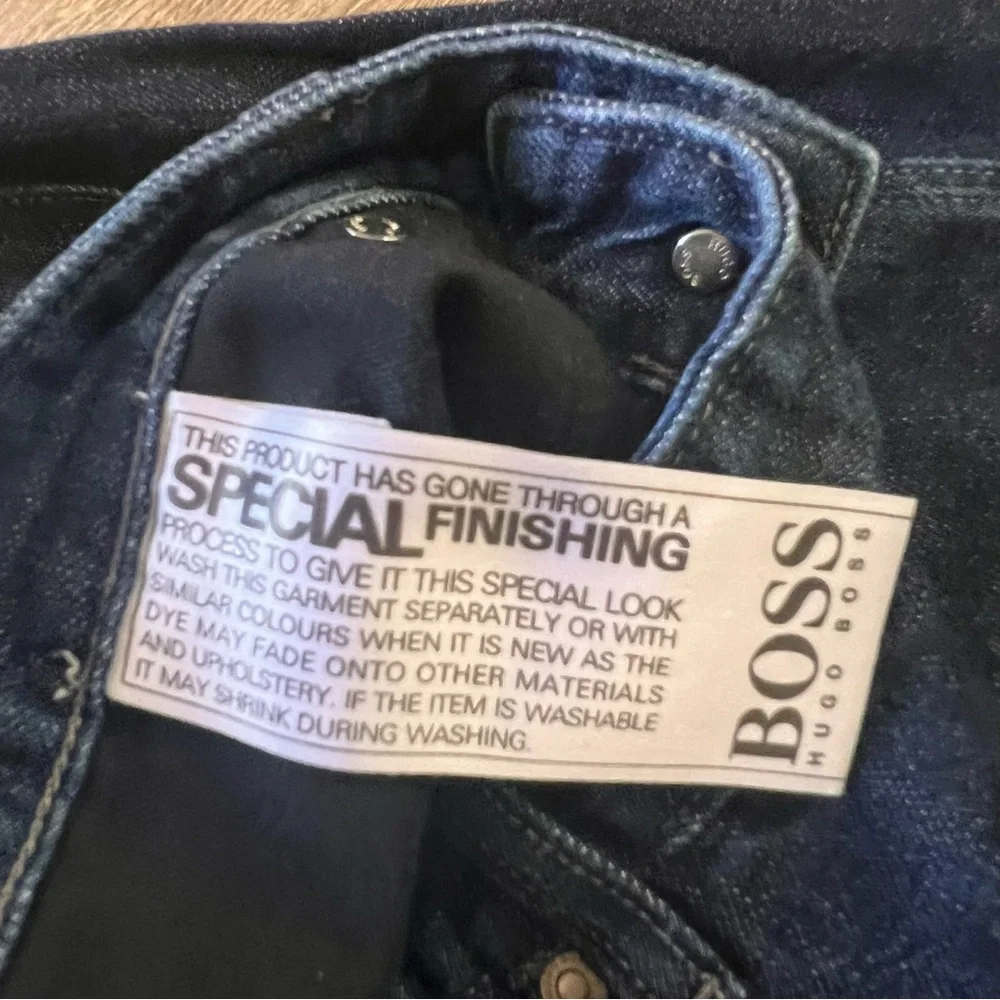 BOSS HUGO BOSS Mens Dark Wash Jeans